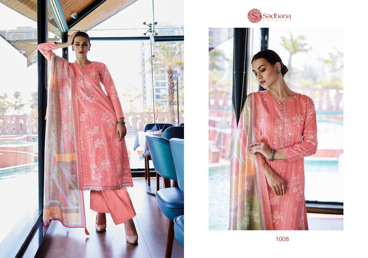 SADHANA FASHION ZABIN 1001 TO 1008 8