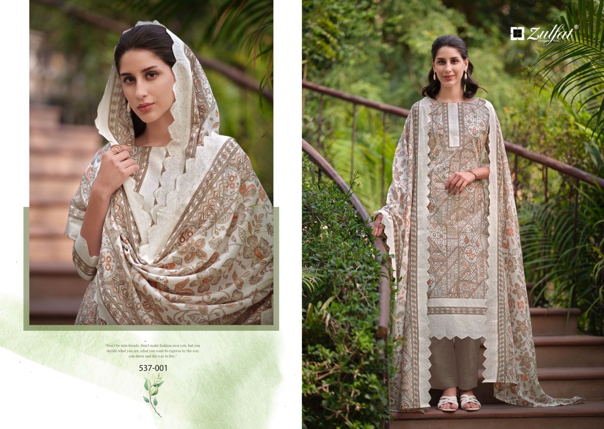 ZULFAT DESIGNER MARYAM VOL-2 537-001 TO 537-008 1