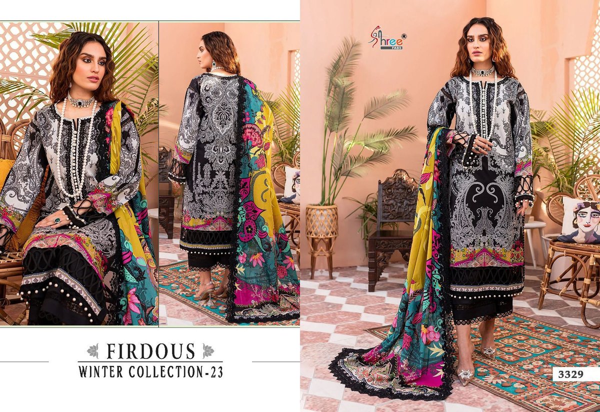 Shree Fab Firdous Winter Collection 23 3322-3329 Series 8