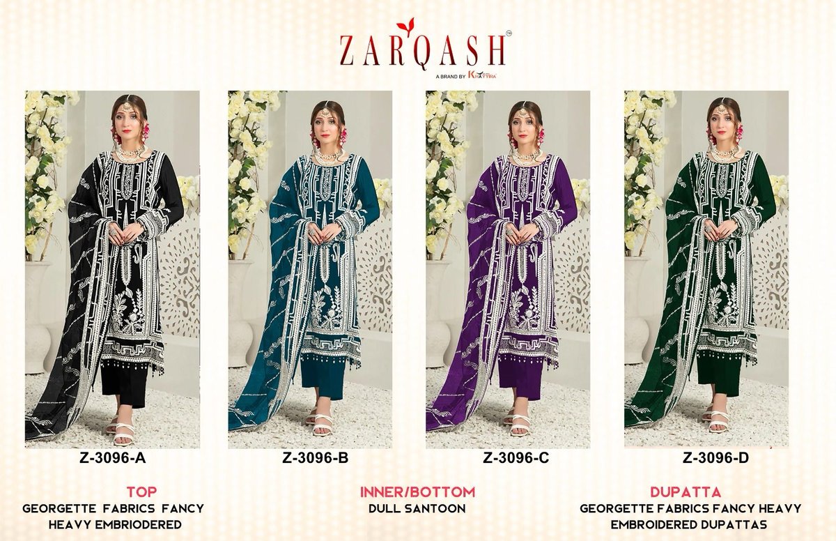 ZARQASH SUITS Z-3096-A TO Z-3096-D 5