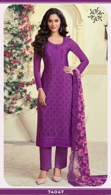 VINAY FASHION KULEESH SILKINA - ROYAL CREPE 47 74041-74048 7