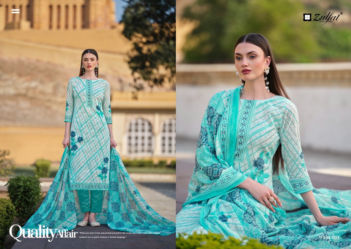 ZULFAT DESIGNER FARHANA VOL-6 548-001 TO 548-008 3
