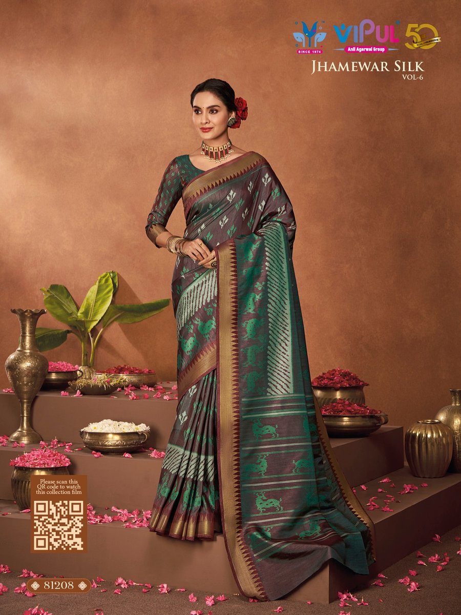 VIPUL JHAMEWAR SILK VOL-6 81207 TO 81218 2