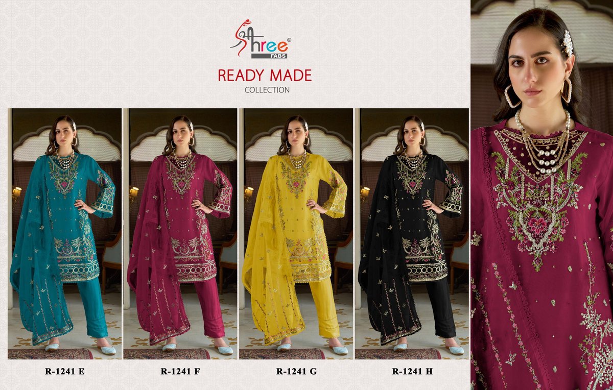 SHREE FAB READY MADE COLLECTION R-1241-E TO R-1241-H 5