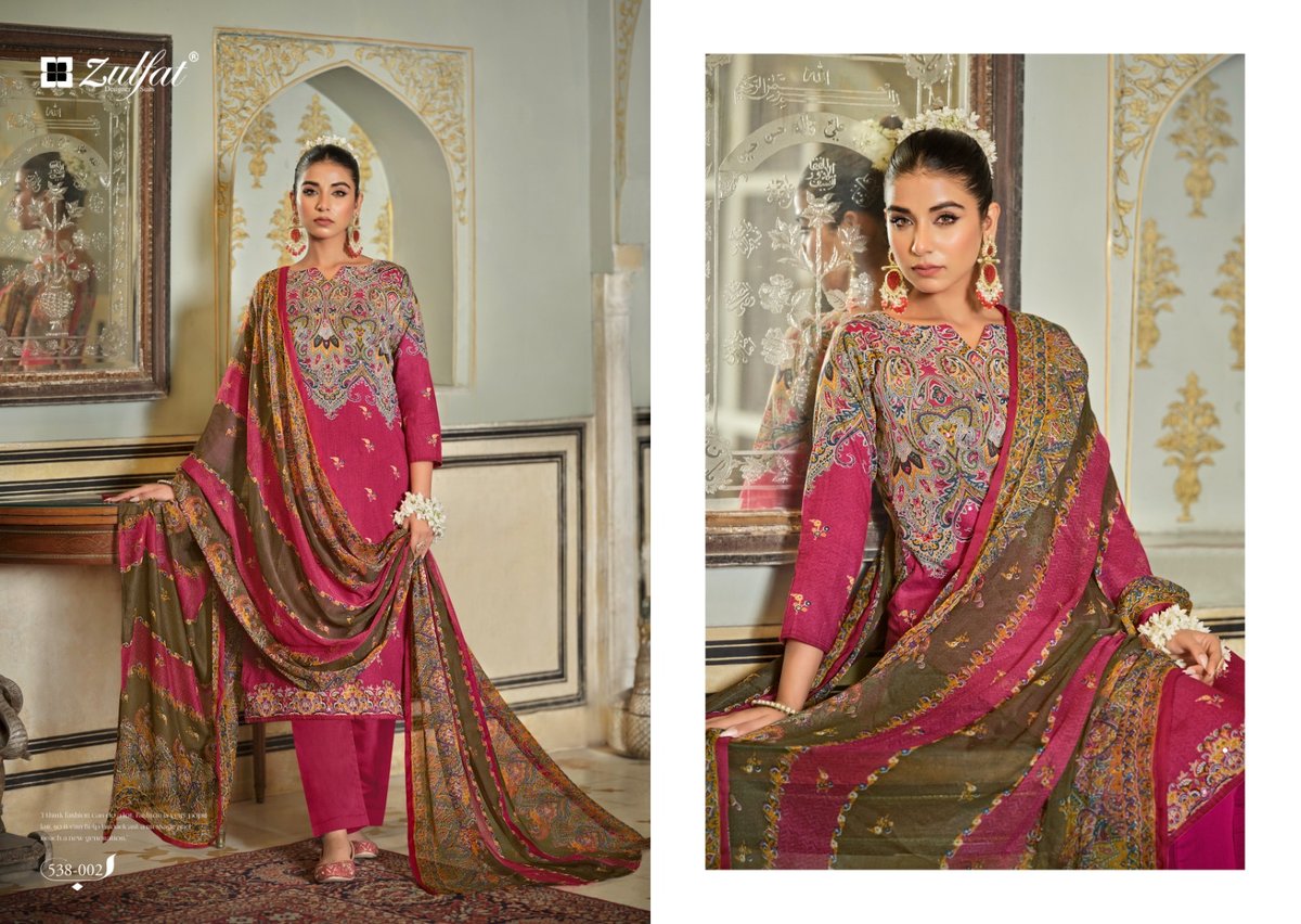 ZULFAT DESIGNER DILRUBA VOL-2 538-001 TO 538-008 2
