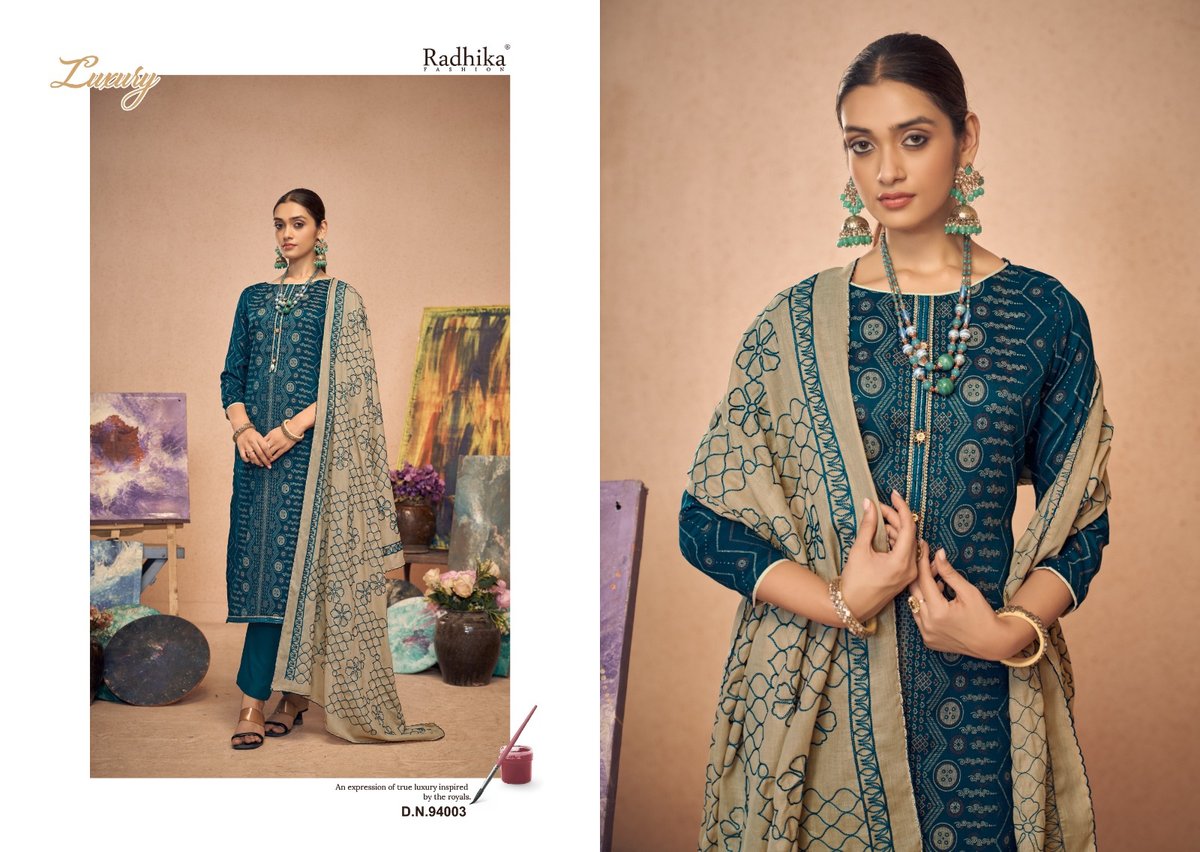 RADHIKA FASHION AZARA BLACK BERRY VOL-12 94001 TO 94004 3