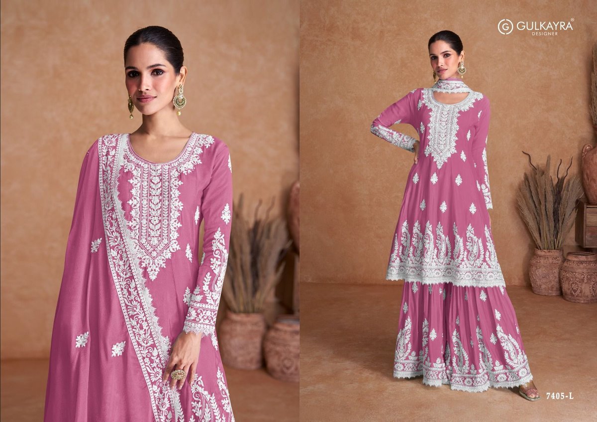 GULKAYRA DESIGNER VAMIKA 7405-K TO 7405-N 2