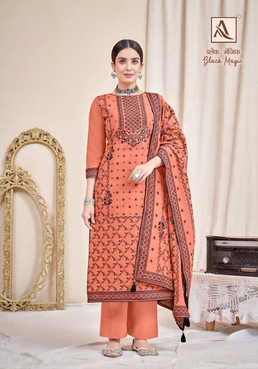 ALOK SUIT BLACK MAGIC H-1446-001 TO H-1446-006 2