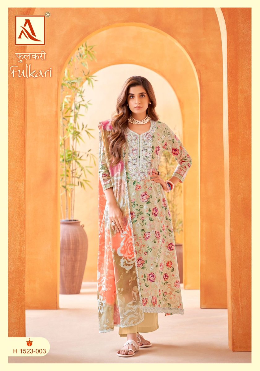 ALOK SUIT FULKARI H-1523-001 TO H-1523-008 3