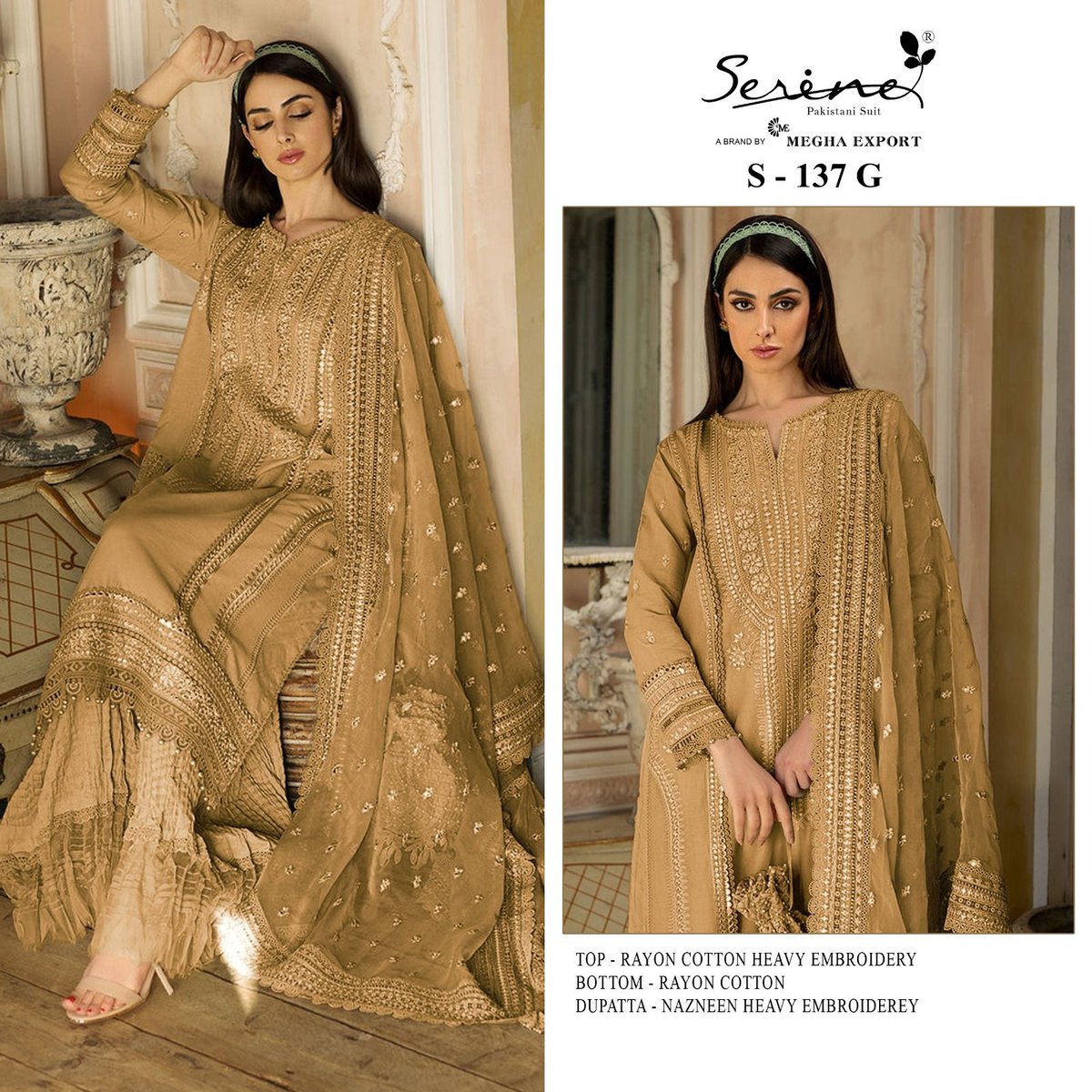 Serine Pakistani Suit S-137 New Colors 5