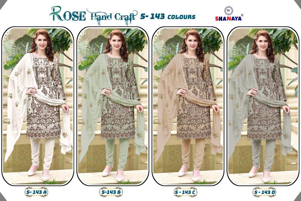 SHANAYA ROSE HAND CRAFT S-143-A TO S-143-D 5