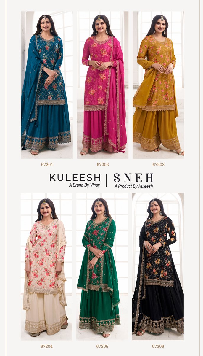 VINAY FASHION KULEESH SNEH 67201 TO 67206 7