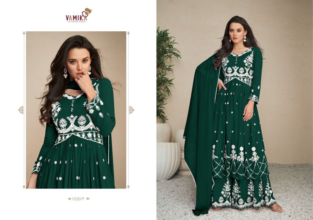 Vamika Fashion Lakhnavi Vol-5 Dark 1030 Colors 5