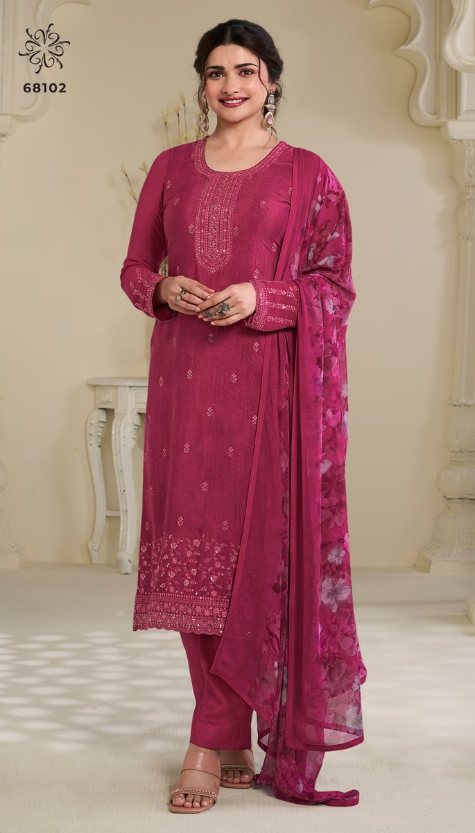VINAY FASHION SILKINA ROYAL CREPE VOL-45 68101 TO 68108 2