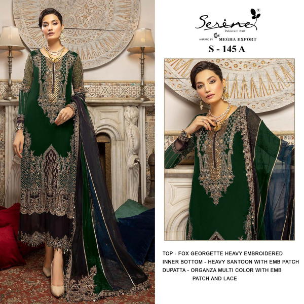 Serine Pakistani Suit S-145 Colors