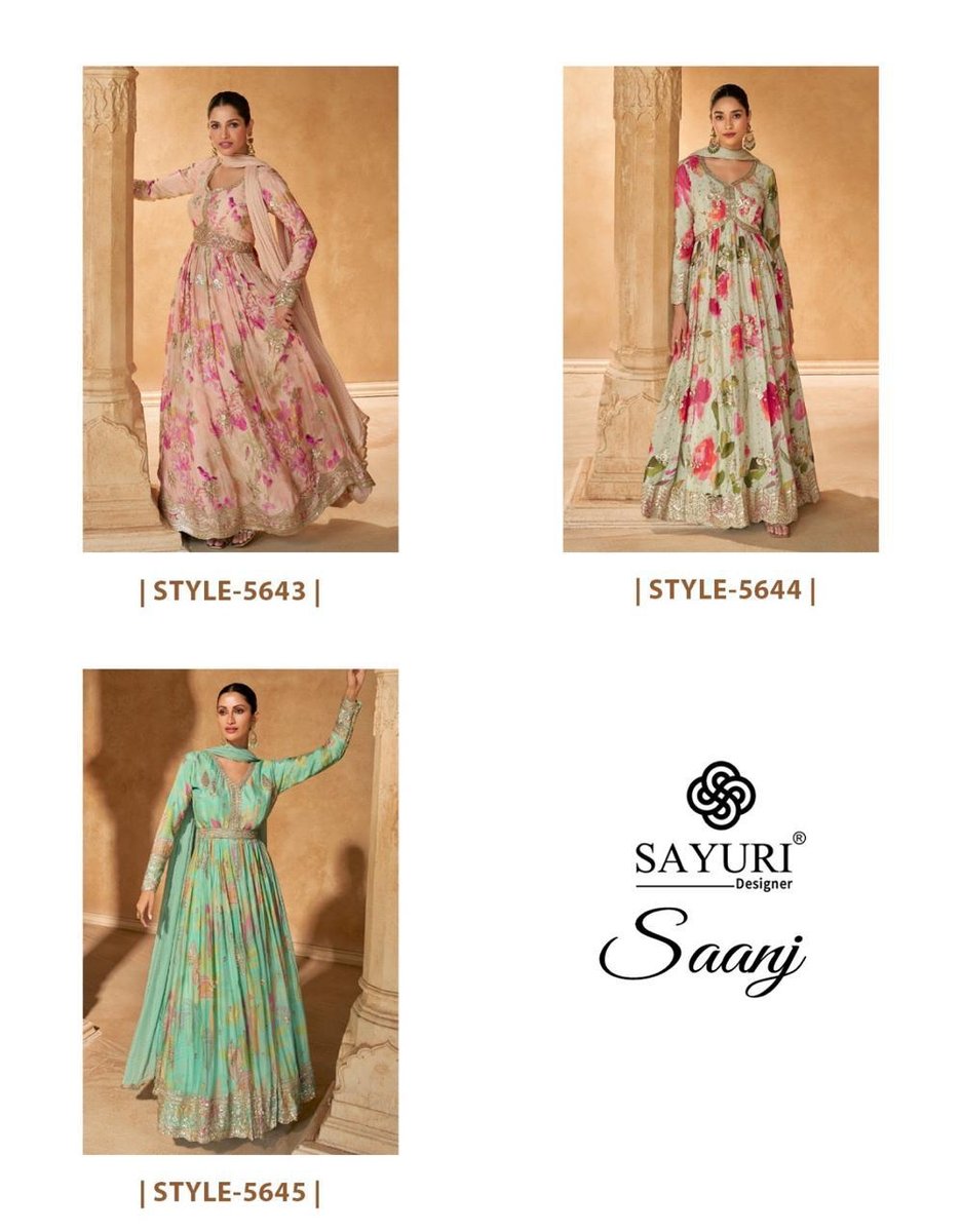 SAYURI DESIGNER SAANJ 5643-5645 4