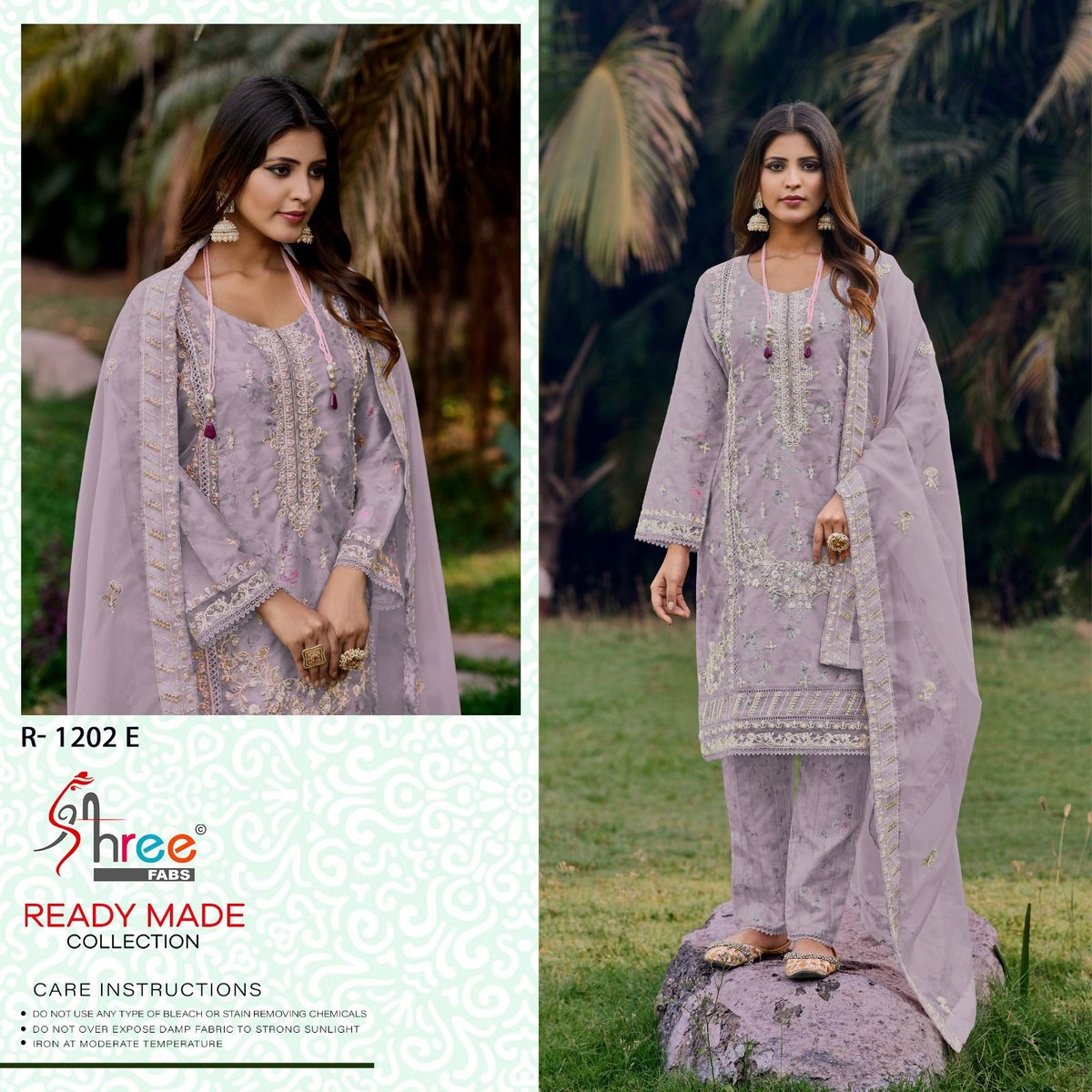 SHREE FAB READY MADE COLLECTION R-1202-E TO 1202-H 1