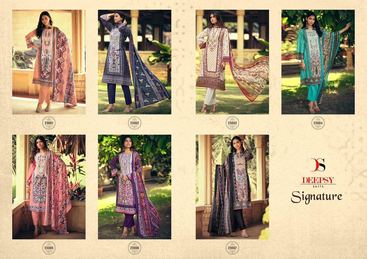 DEEPSY SUITS SIGNATURE 23001 TO 23007 8