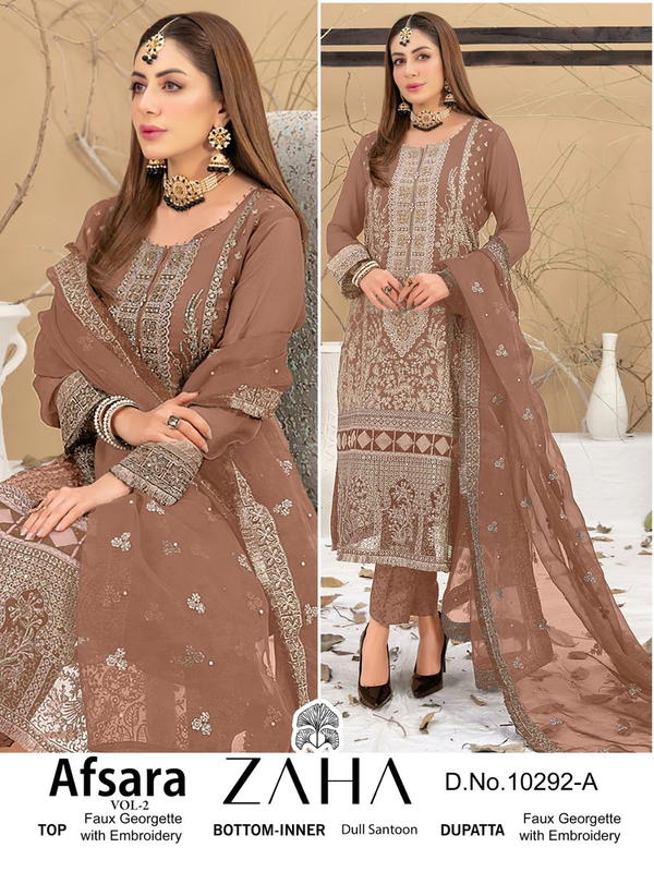 ZAHA AFSARA VOL-2 10292-A TO 10292-D