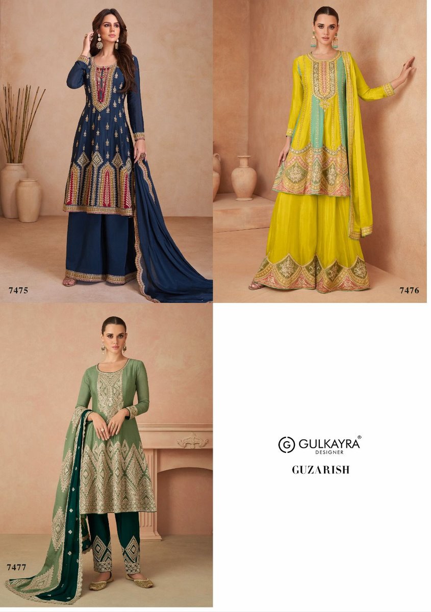 GULKAYRA DESIGNER GUZARISH 7475-7477 4