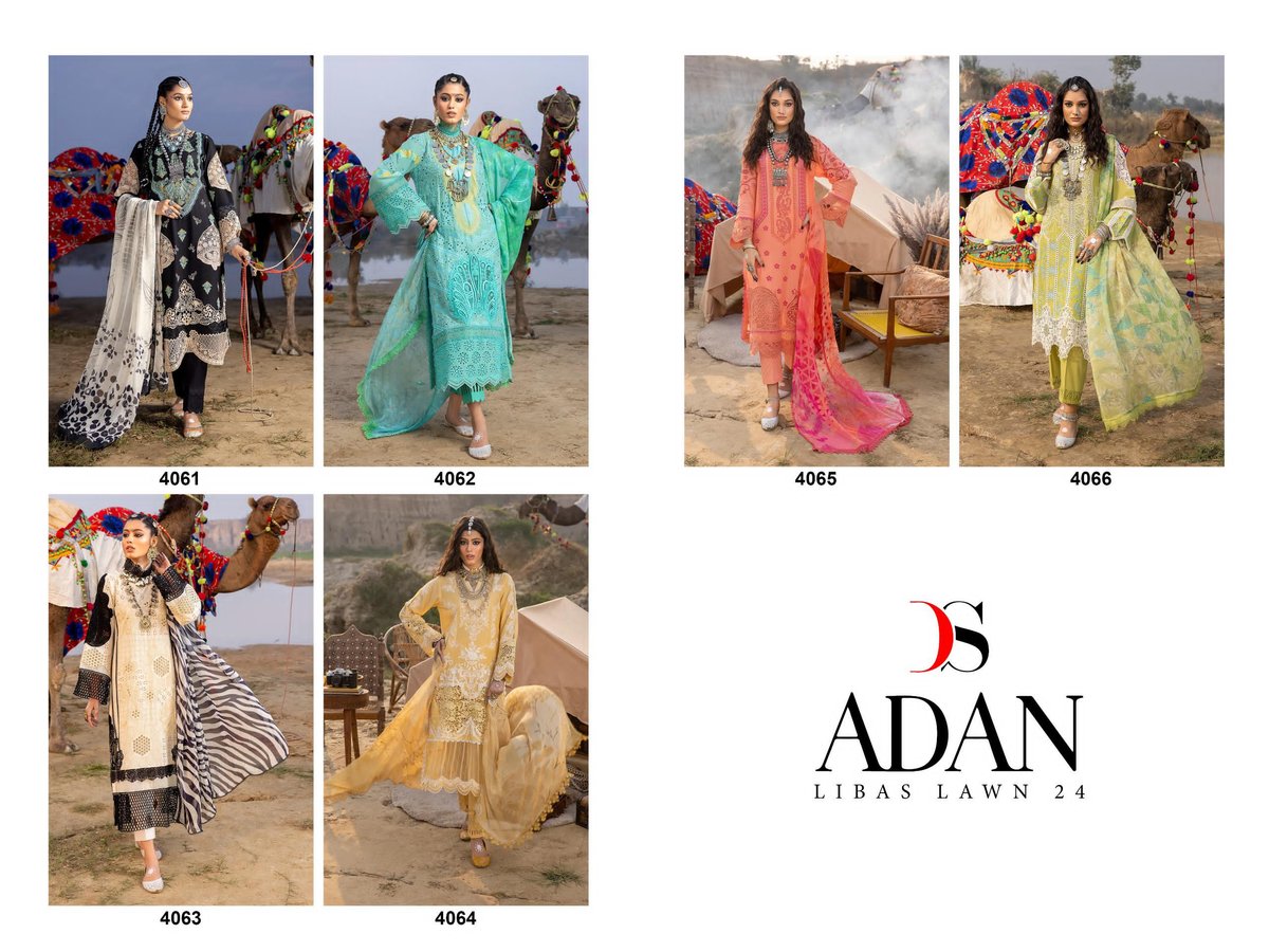 DEEPSY SUITS ADAN LIBAS LAWN 24 4061 TO 4066 6
