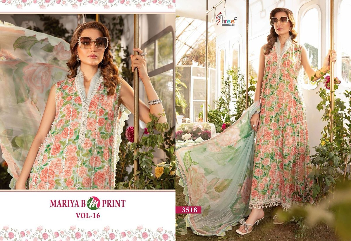 SHREE FAB MARIA B M PRINTS VOL-16 3512 TO 3519 7