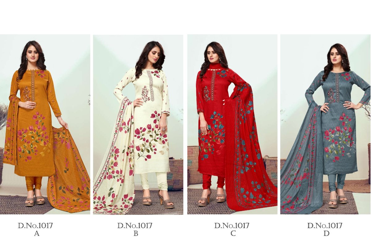 RADHIKA FASHION AZARA HAMSAFAR 1017-A TO 1017-D 5