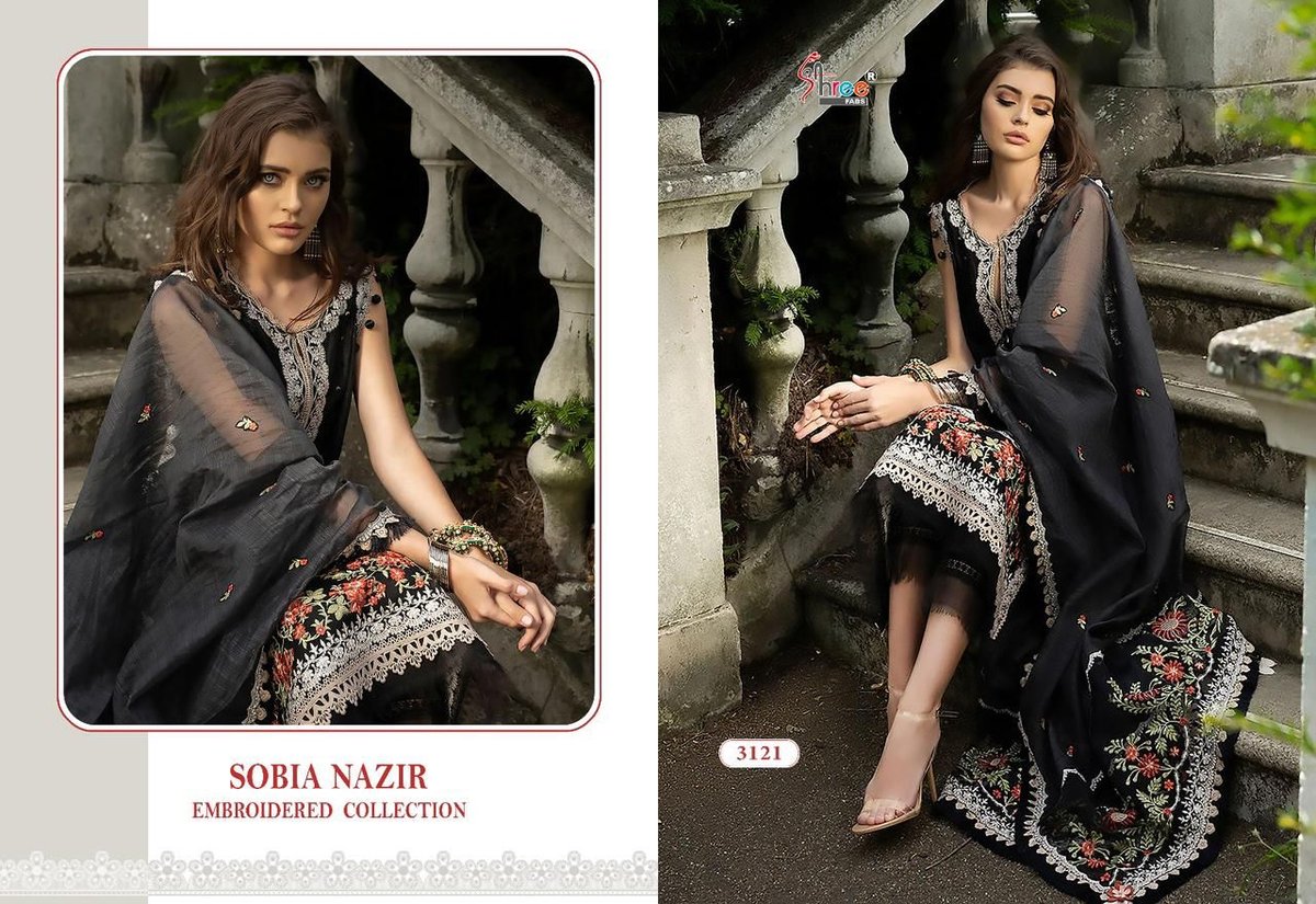 Shree Fab Sobia Nazir Lawn Collection 3118-3123 Series 4
