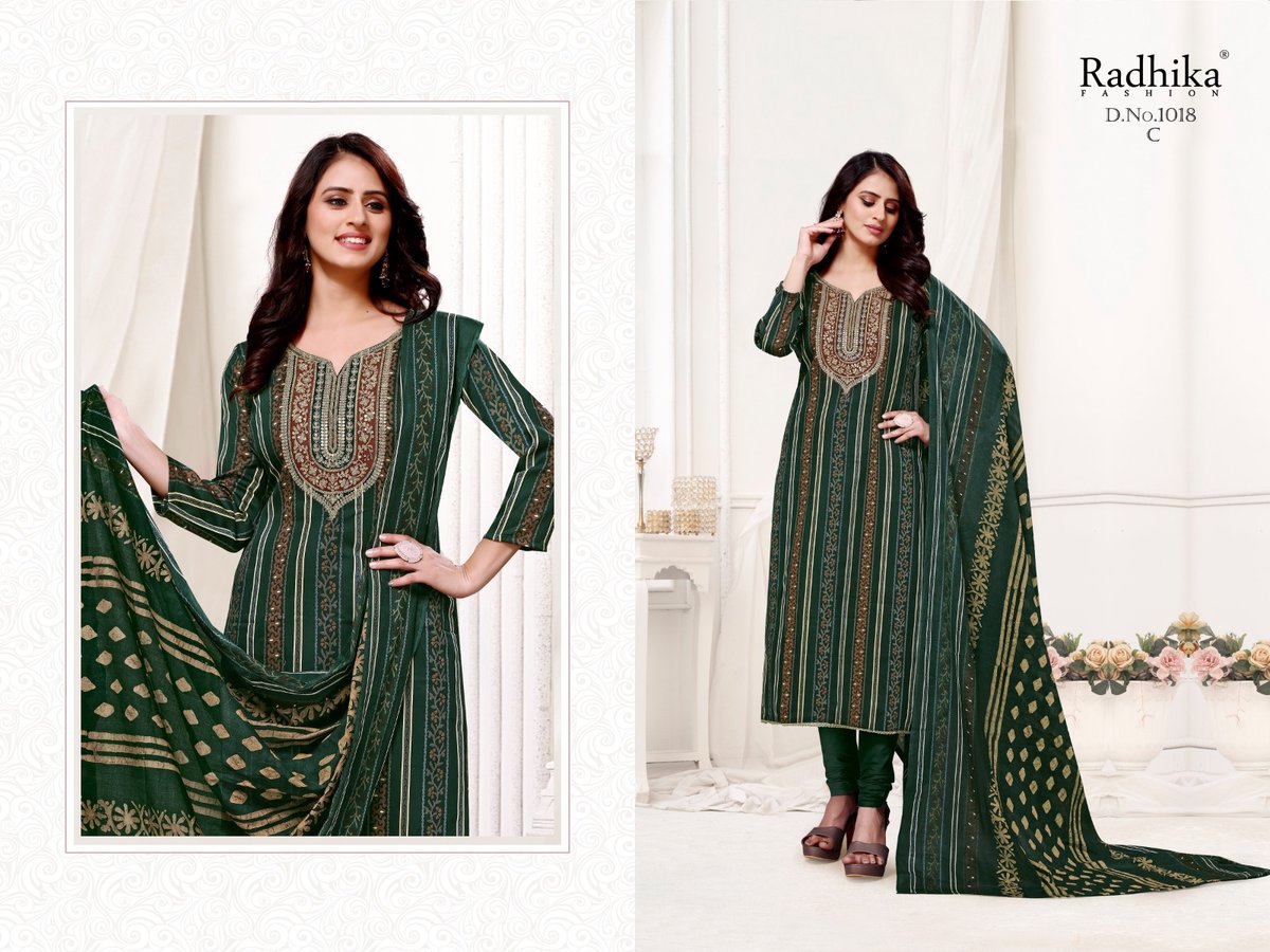 RADHIKA FASHION AZARA NIGAHE 1018-A TO 1018-D 3