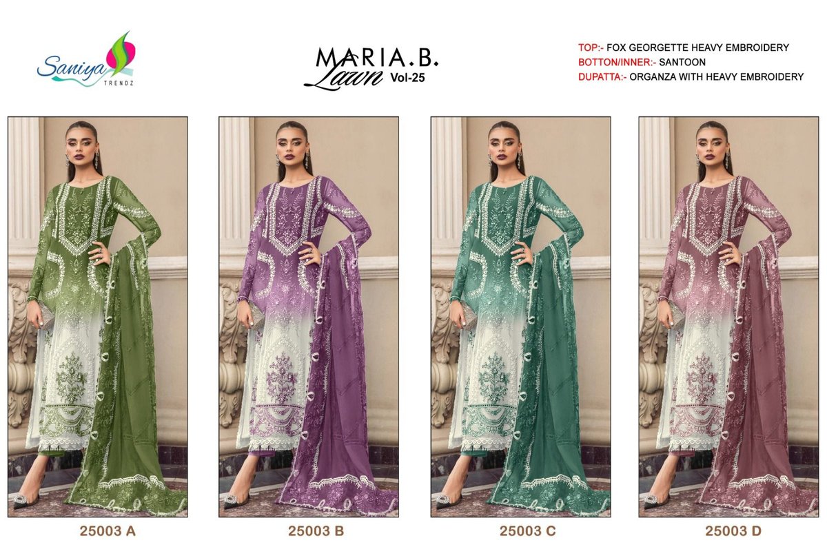 SANIYA TRENDZ MARIA B. H-25003-A TO H-25003-D 5