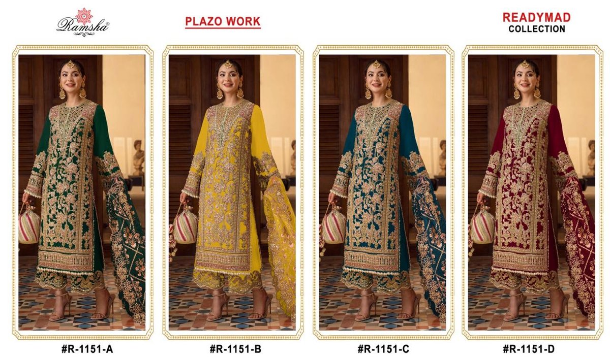 RAMSHA SUIT READYMADE R-1151-A TO R-1151-D 5
