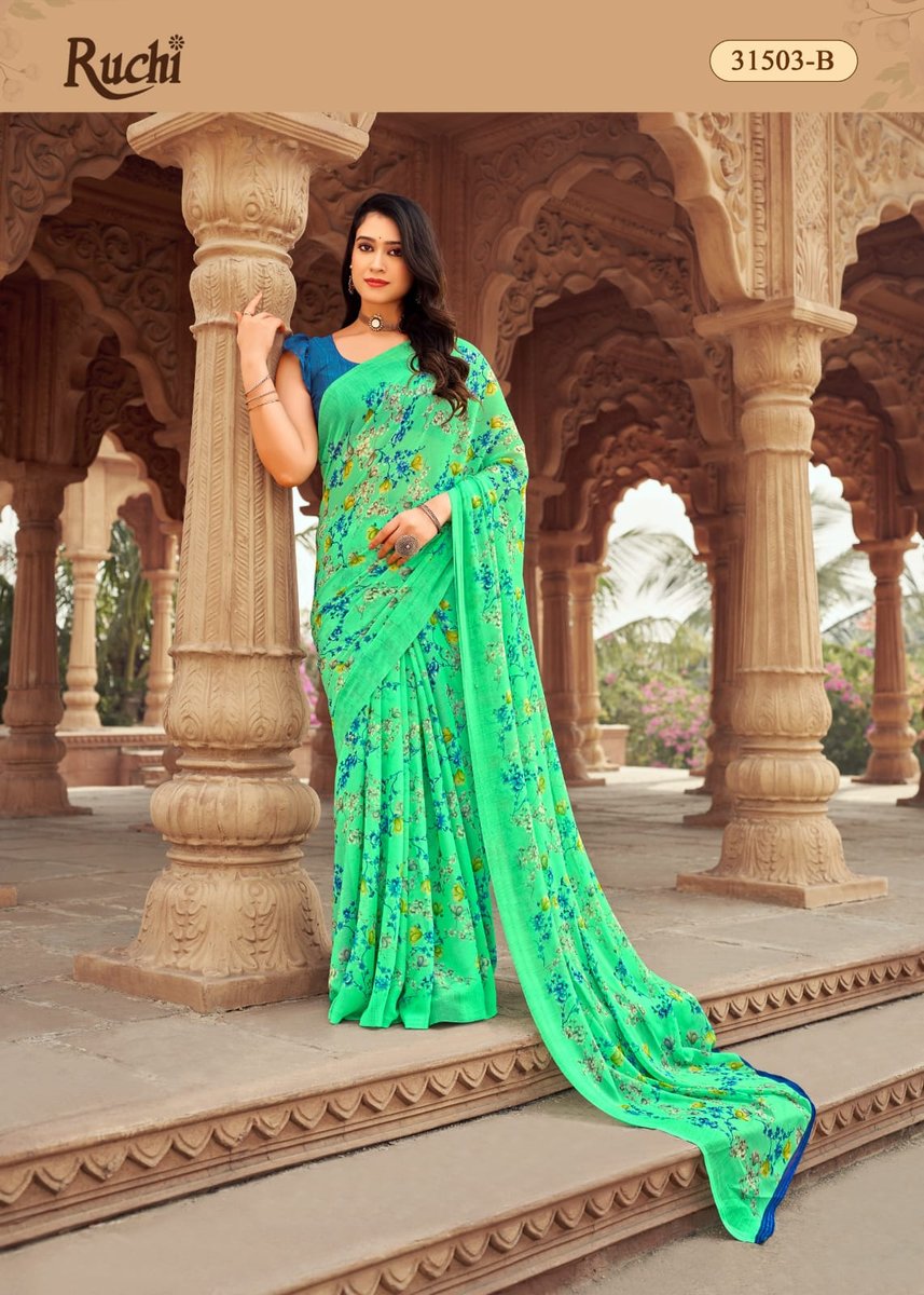 RUCHI SAREE STAR CHIFFON 152 31501-A TO 31503-D 10