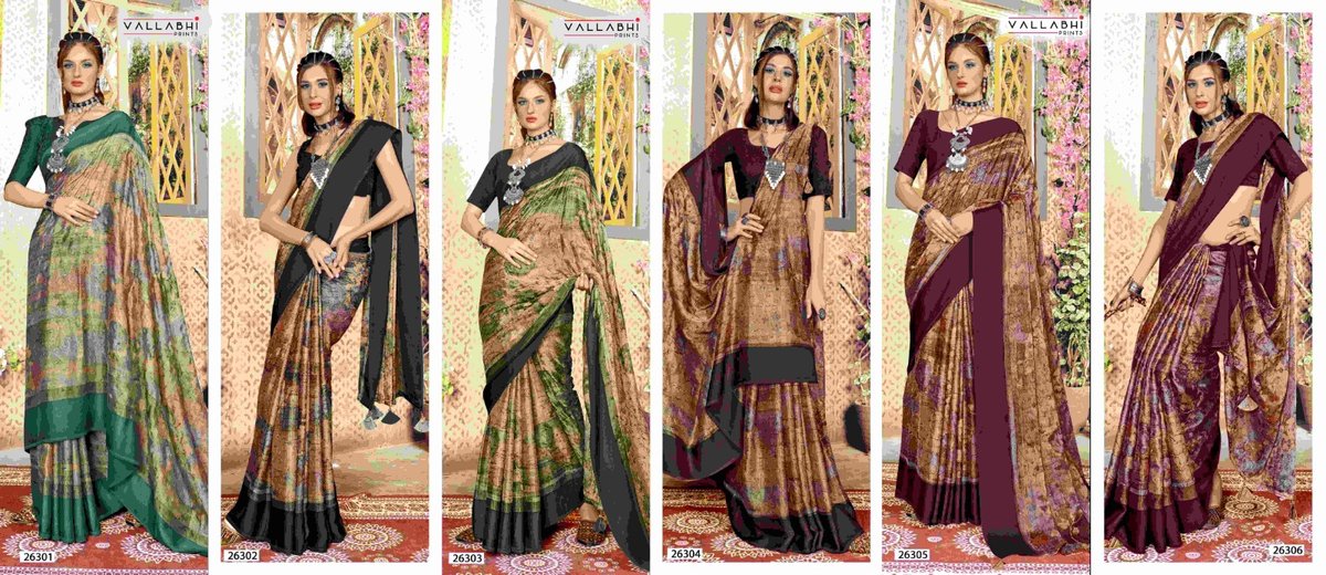 VALLABHI PRINTS SHINEY - 03 26301 TO 26306 7