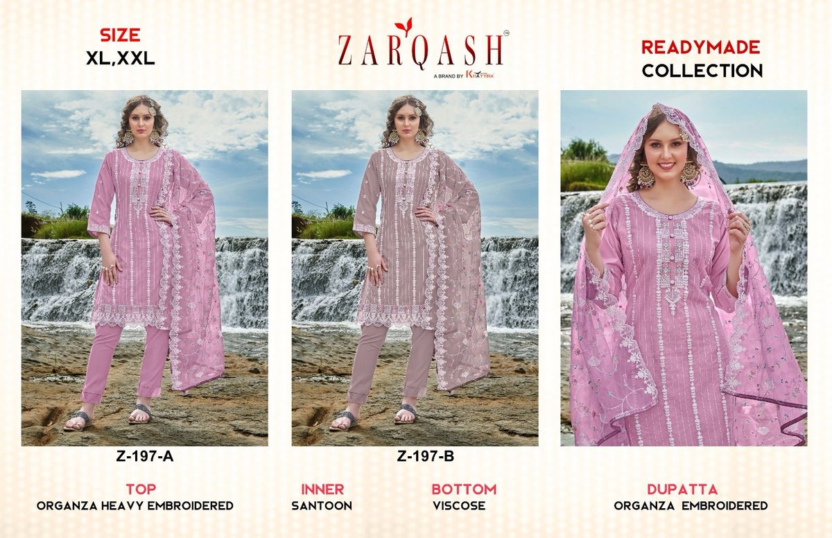 ZARQASH READYMADE COLLECTION Z-197-A TO Z-197-B 3
