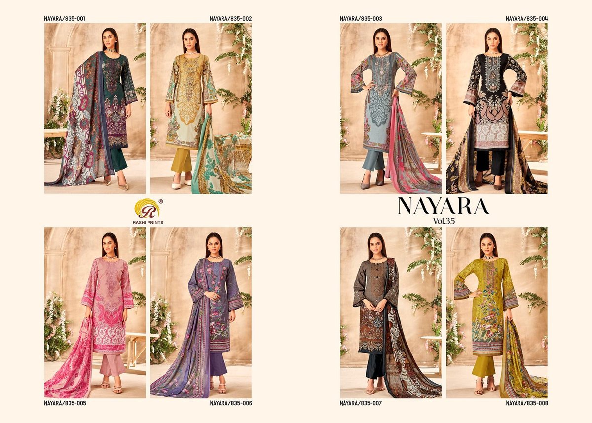 RASHI PRINTS NAYARA VOL-35 835-001 TO 835-008 9