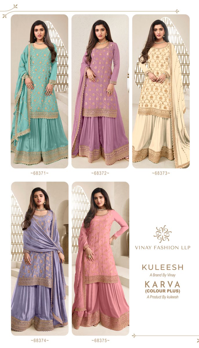 VINAY FASHION KULEESH KARVA 68371 TO 68375 6