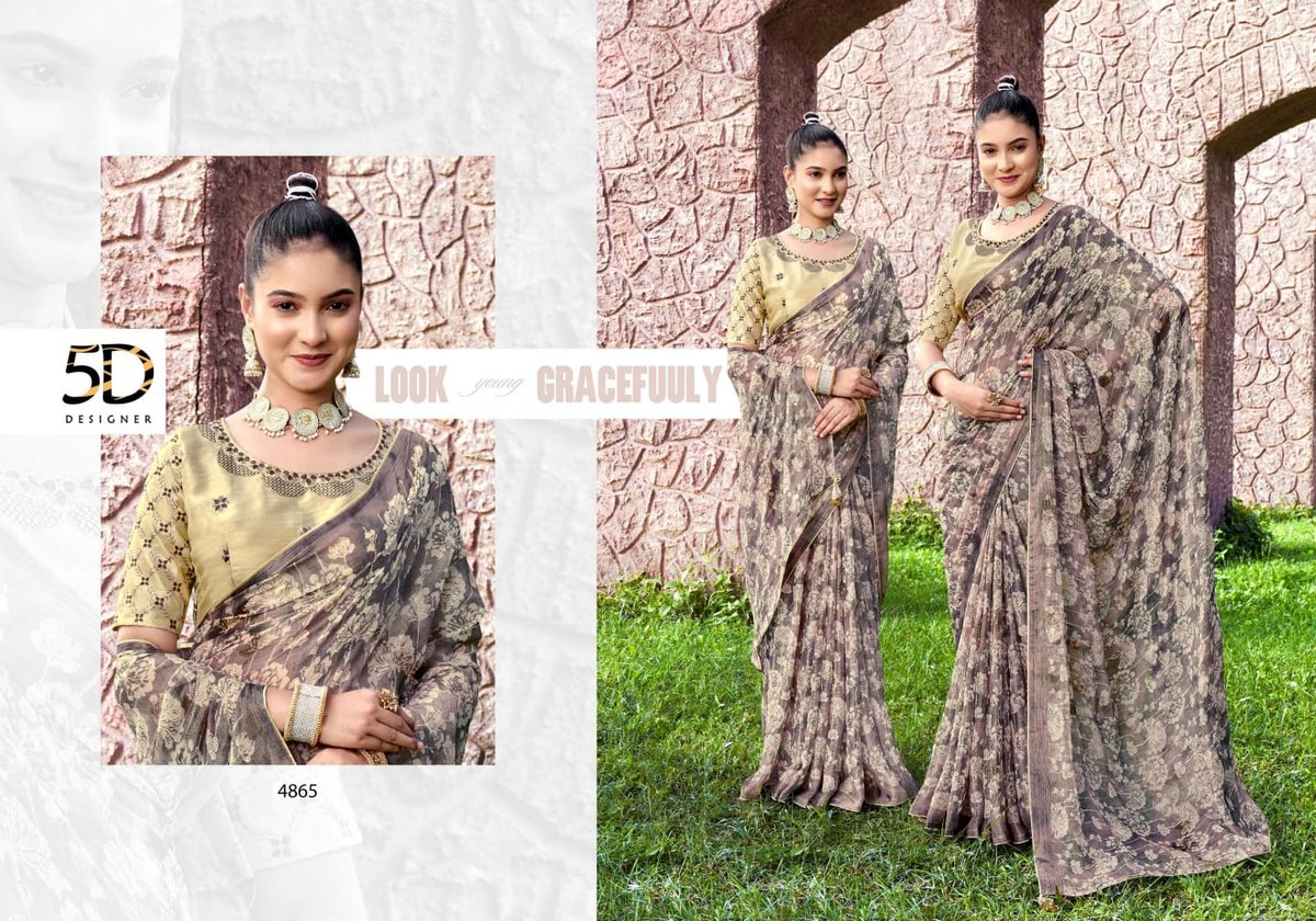 5D DESIGNER PANKHUDI 4861 TO 4868 5