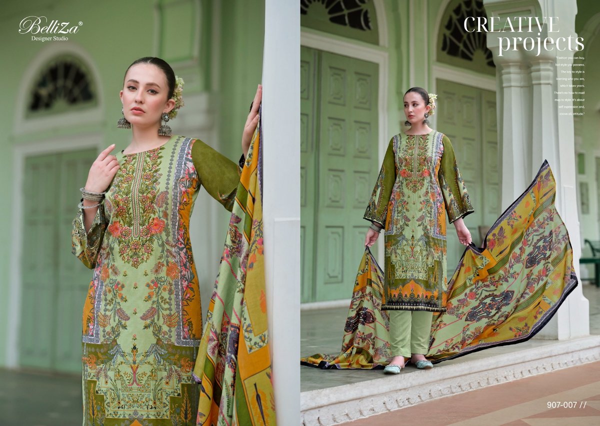 BELLIZA DESIGNER NAIRA VOL-47 907-001 TO 907-008 7