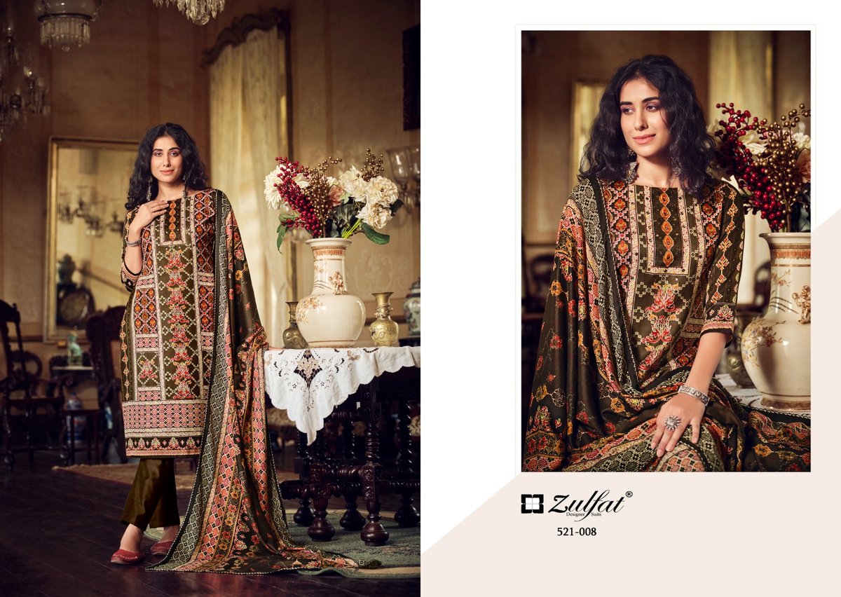Zulfat Designer Rehnuma 521-001 to 521-008 Series 8