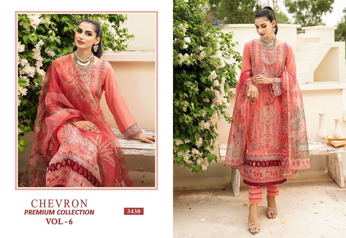 SHREE FAB CHEVRON PREMIUM COLLECTION VOL-06 3431 TO 3438 8
