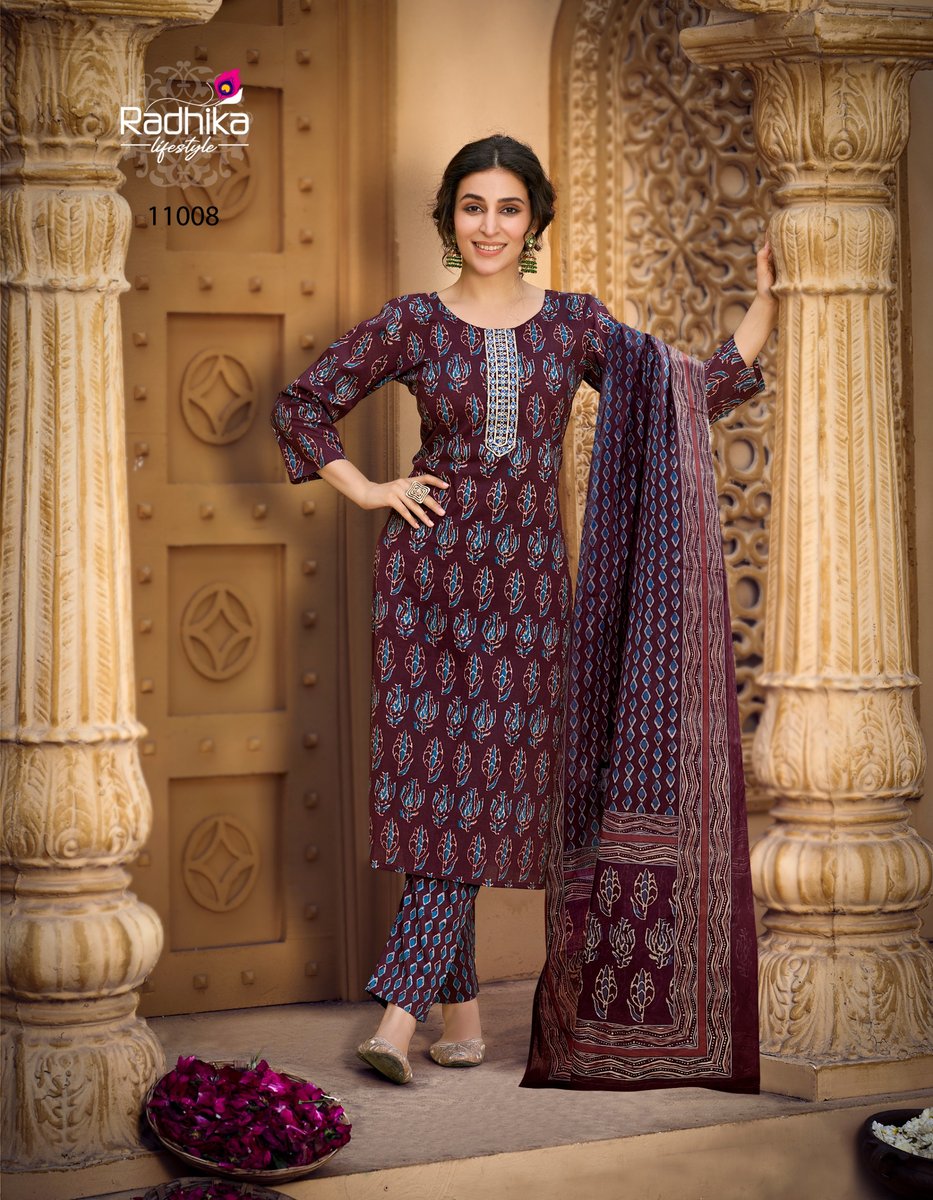 RADHIKA LIFESTYLE COTTON KUDI 11001 TO 11008 8