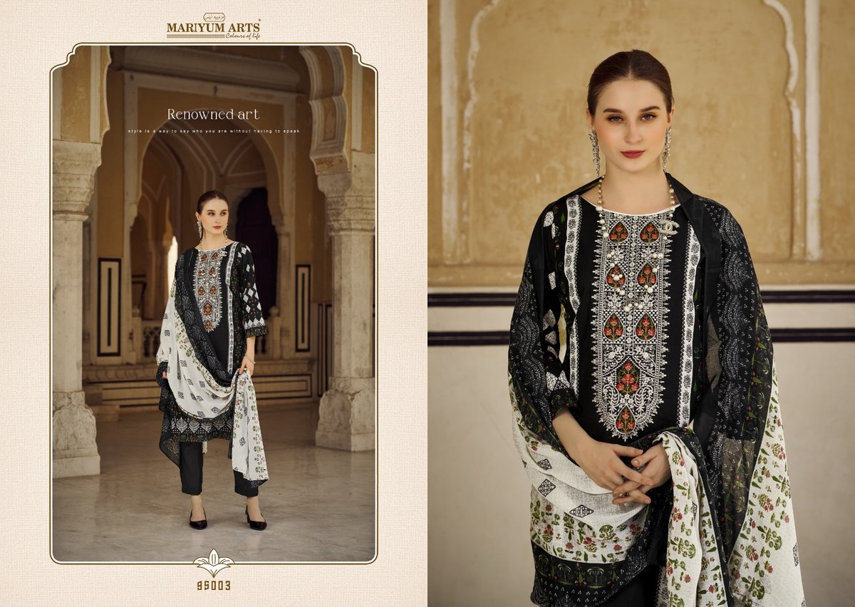 MARIYUM ARTS BLACK & WHITE 95001 TO 95006 3