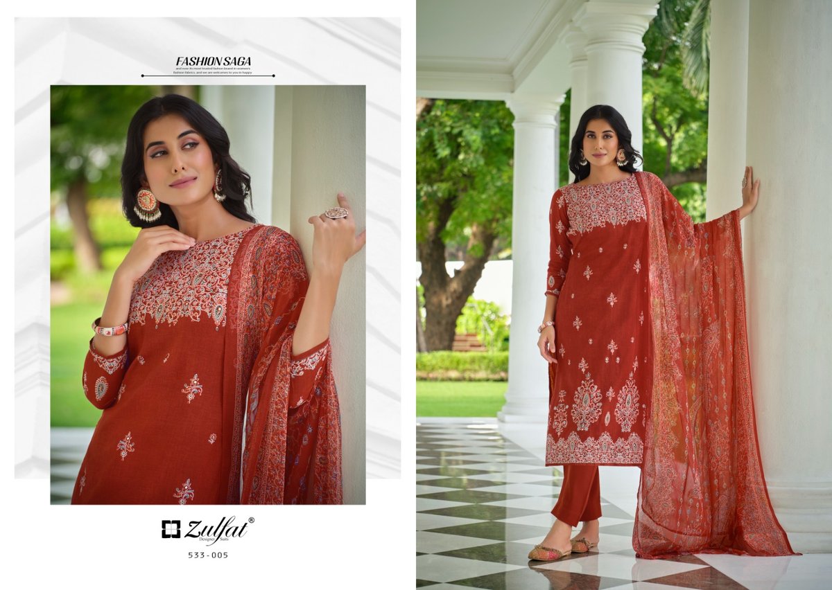 ZULFAT DESIGNER SAHELI 533-001 TO 533-008 5