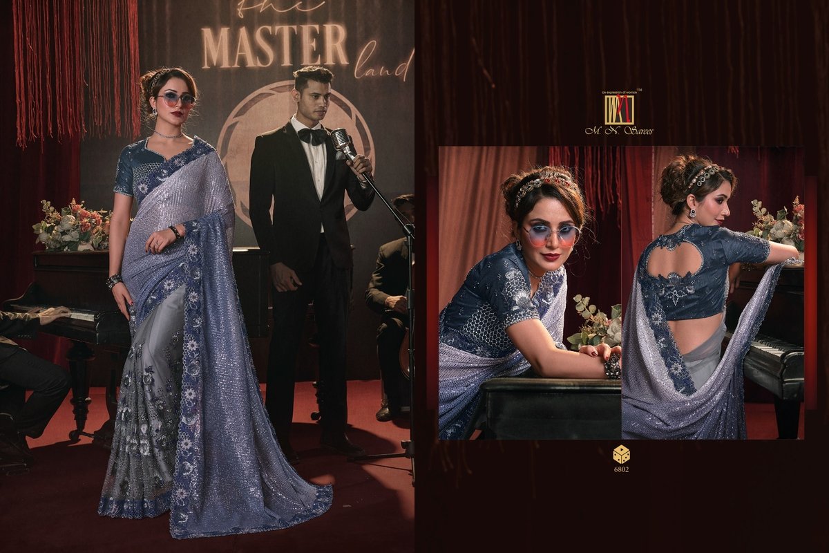 MN Saree Swarovski Vol-7 6801-6812 Series 2