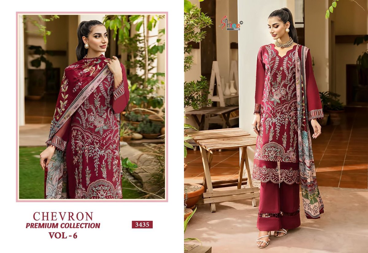 SHREE FAB CHEVRON PREMIUM COLLECTION VOL-06 3431 TO 3438 5
