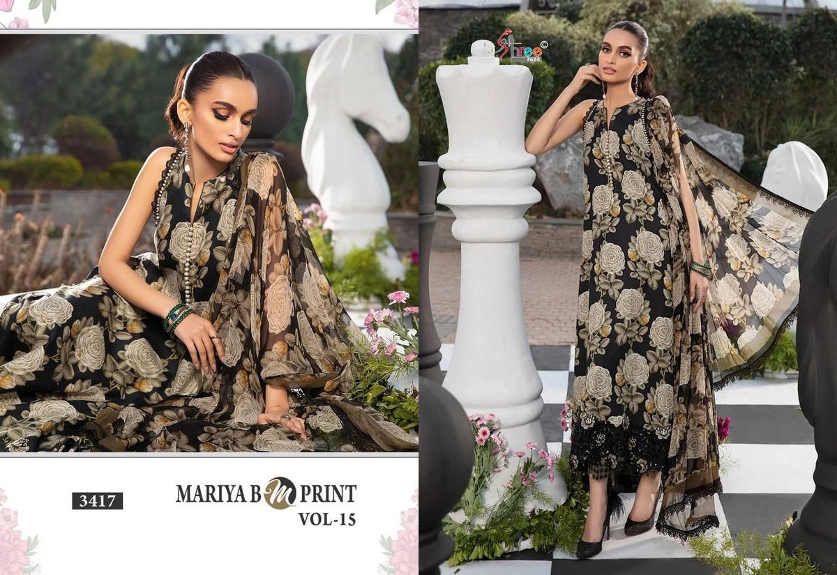 SHREE FAB MARIA B M PRINTS VOL-15 3413 TO 3419 5