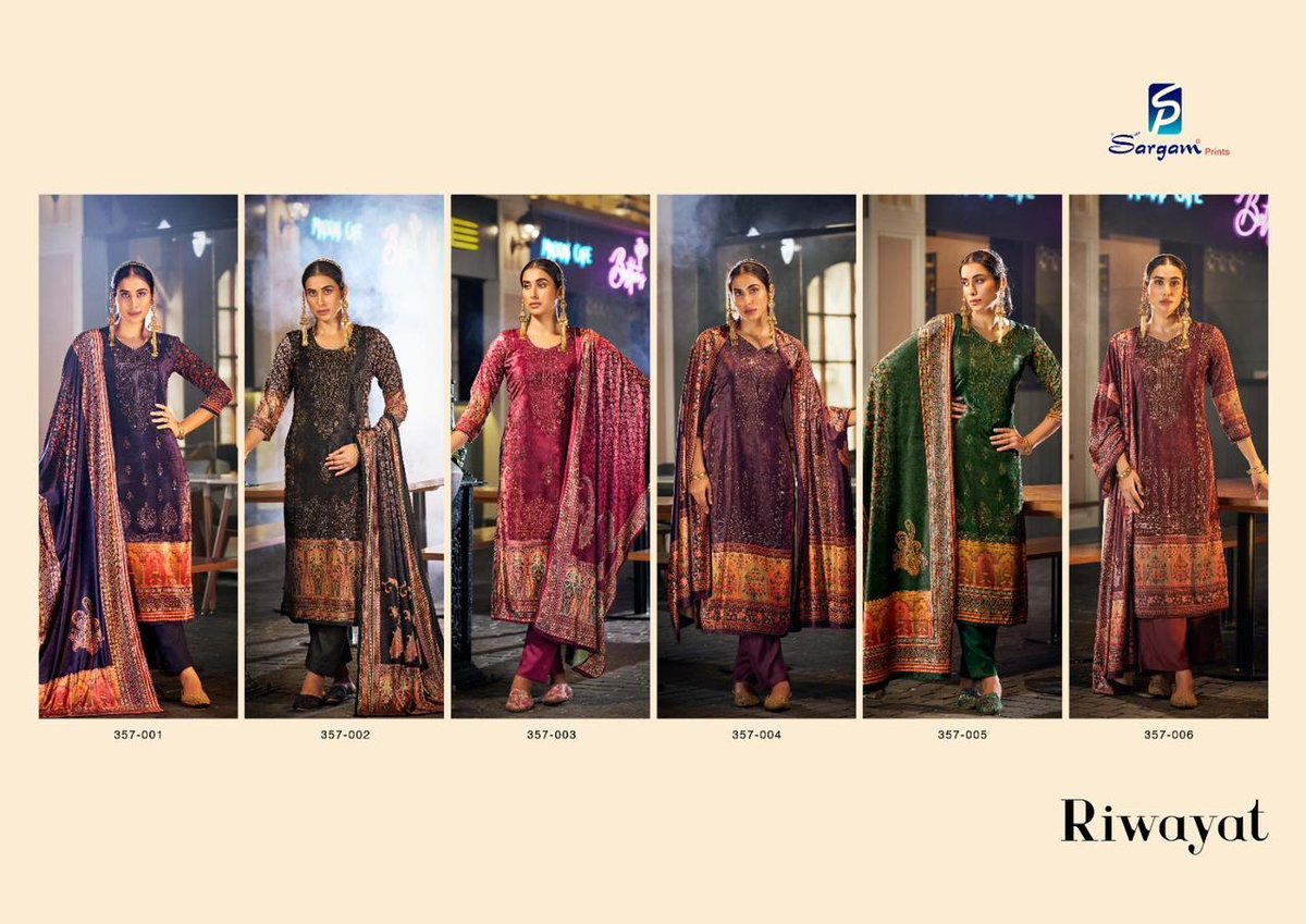Sargam Prints Riwayat 357-001 to 357-006 Series 7