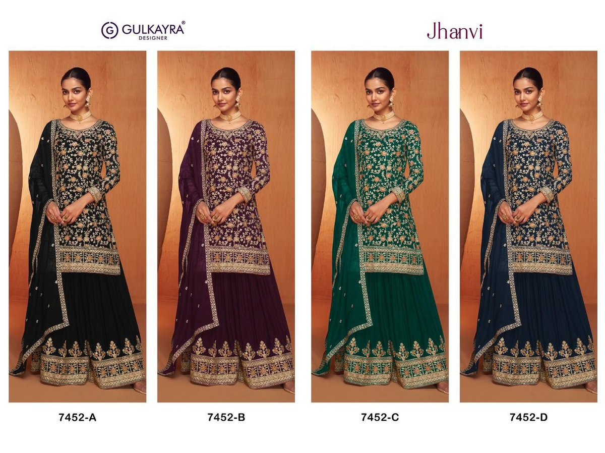 GULKAYRA DESIGNER JHANVI 7452-A TO 7452-D 5