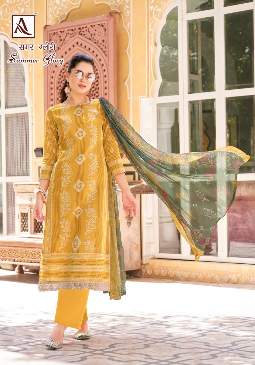 ALOK SUIT SUMMER GLORY H-1540-001 TO H-1540-006 2