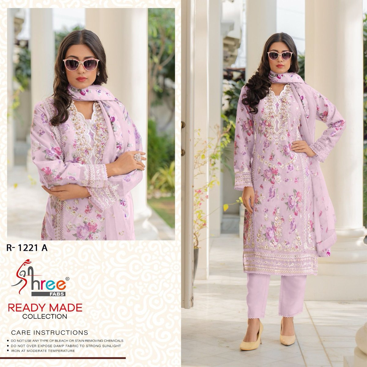 SHREE FAB READY MADE COLLECTION R-1221-A TO R-1221-D 1